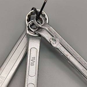 Juego de 5 Llaves Fijas y Combinadas Bahco PUA Made in Argentina - imagen 7