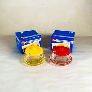 Azucarero y Quesera de Vidrio Cerve - Italy (2 Piezas) - imagen 2