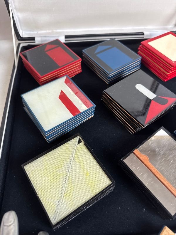 Varios juegos de posavasos vintage en vidrio y corcho - imagen 3