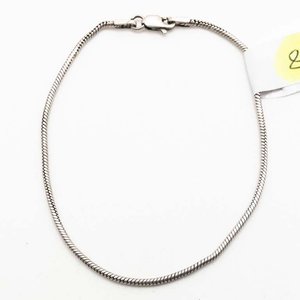 Lote siguiente: Pulsera de Plata 925 Estilo Cola de Ratón - 19 cm