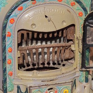 Antigua Estufa a Leña Francesa de Hierro Fundido "Le Chaboche" - imagen 6
