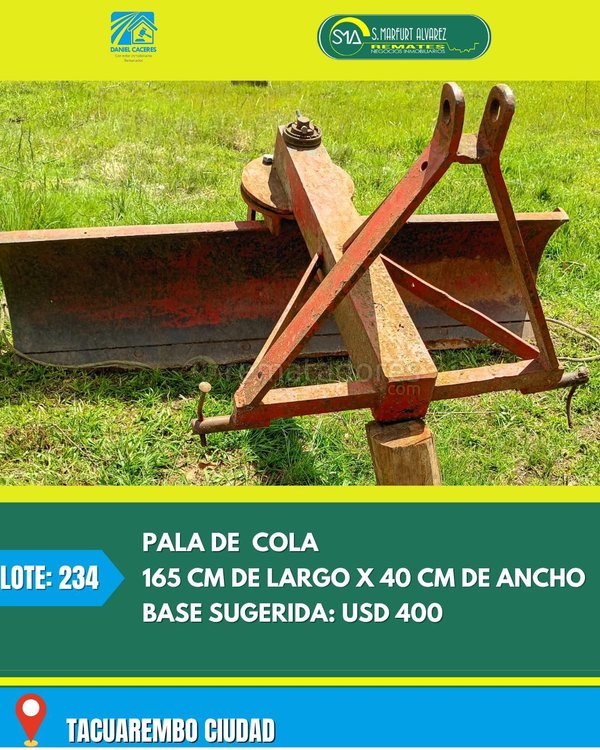 Pala de Cola para Tractor