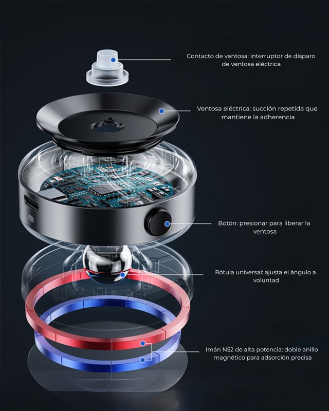 Soporte Celular Magnético 360° para Auto - imagen 3