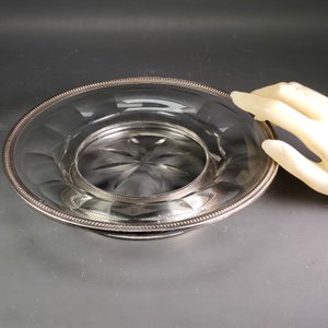 Plato para Masas Cristal y Plata Minerva con Sellos - imagen 3