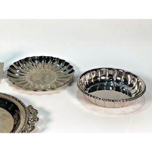 Set de 4 piezas de metal: 3 centros y 1 especiero con depósito de acrílico - imagen 5