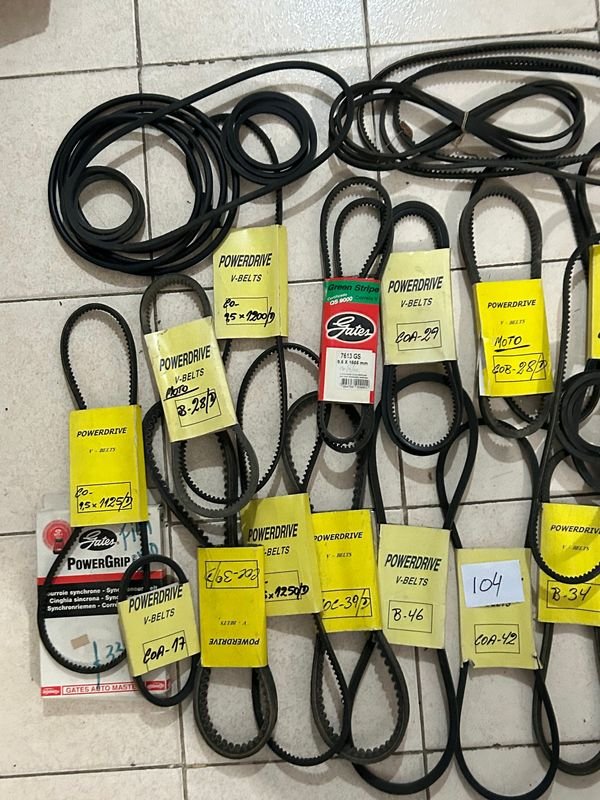 Lote de Correas de Transmisión Varias