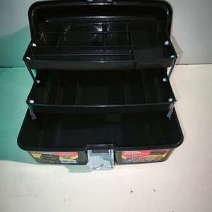 Caja Organizadora Negra "Maleta Multiuso" con 2 Bandejas - imagen 3