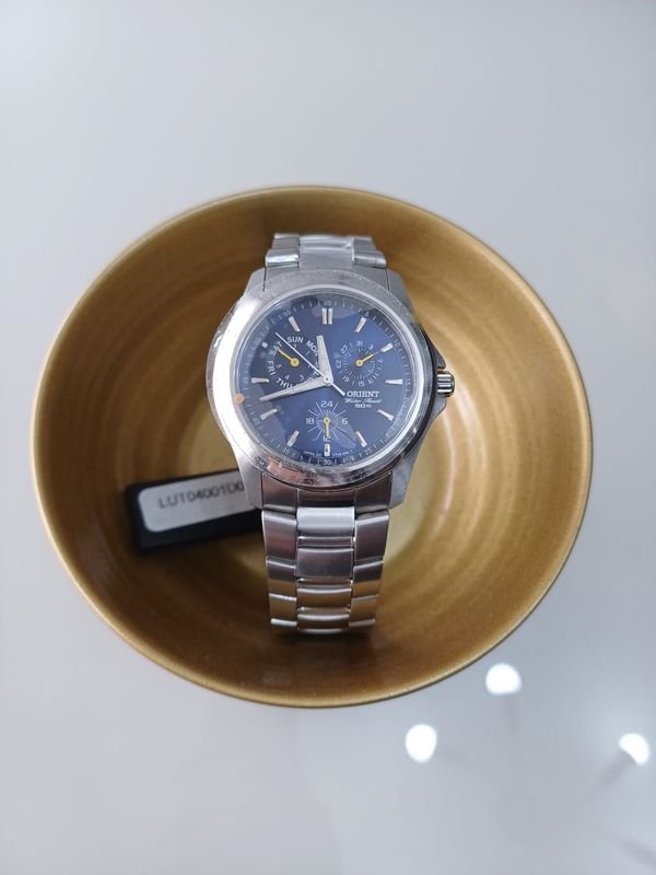 Reloj Orient Chronograph Acero Esfera Azul Modelo LUT04001D0 - imagen 1