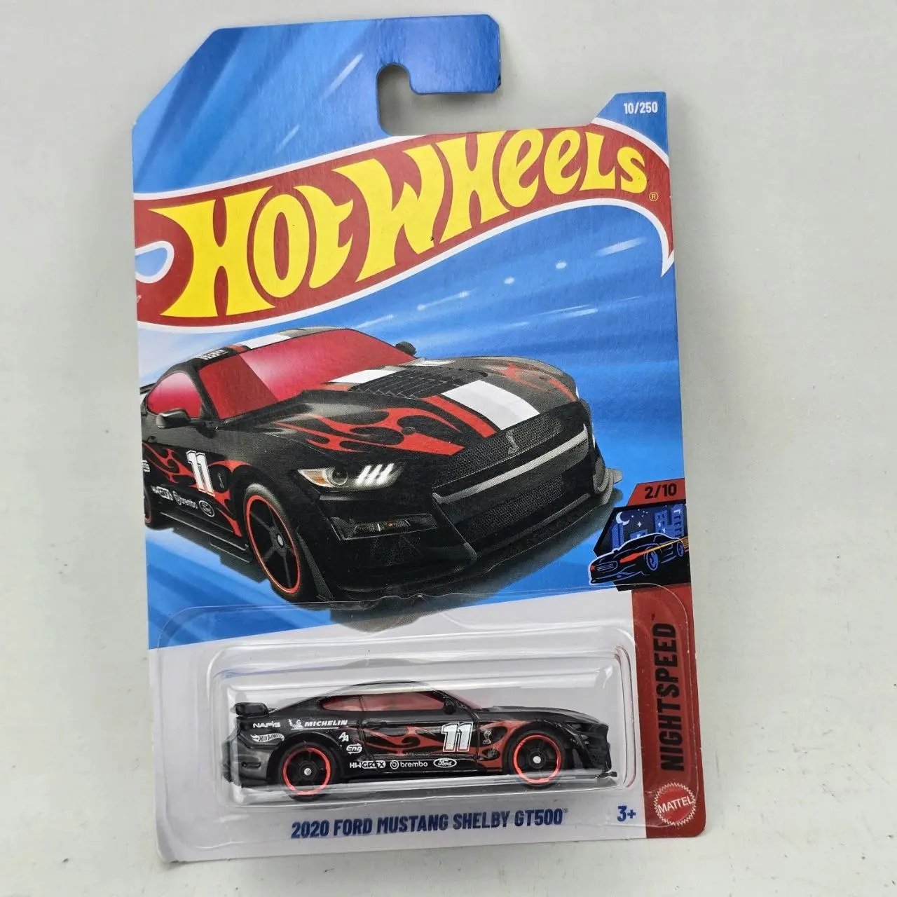 Hot Wheels Ford Mustang Shelby GT500 2020 Negro con Llama