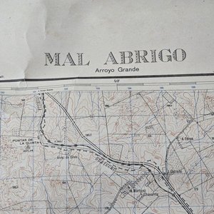 Mapa Topográfico Mal Abrigo Arroyo Grande Instituto Geográfico Militar - imagen 2