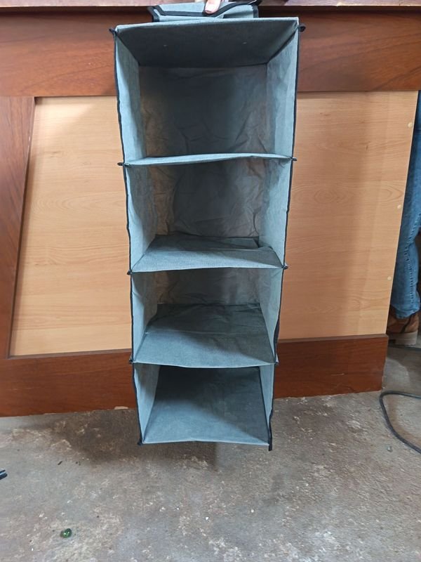 Estante Multiusos de Tela Plegable con 4 Niveles