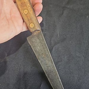 Cuchilla Antigua de Cocina con Hoja de 18 cm y Mango de Madera - imagen 3