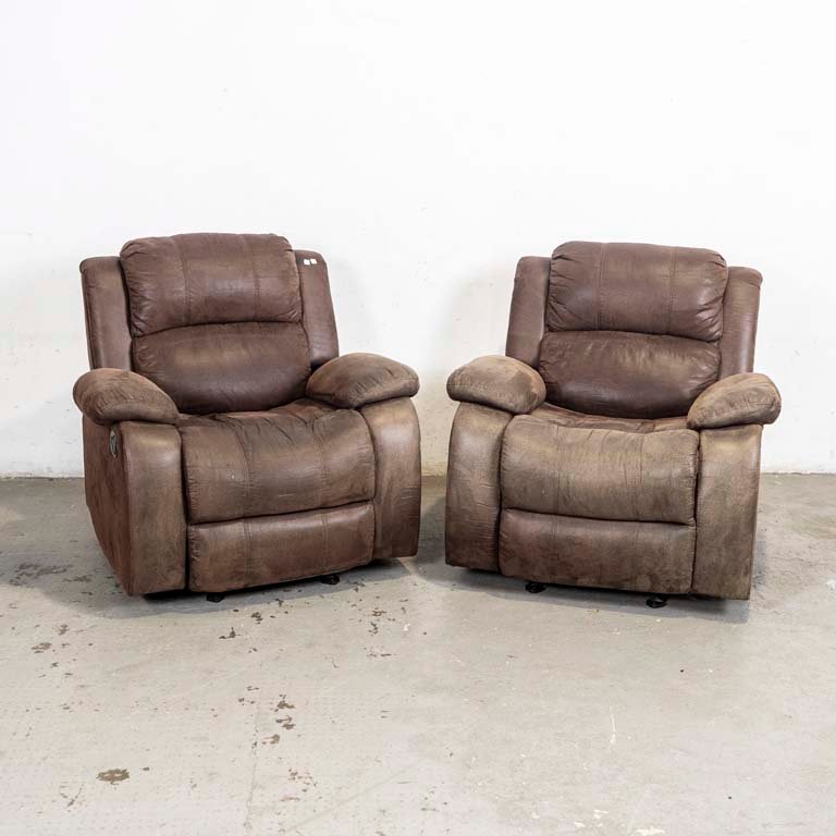 Lote anterior: Sillones reclinables de cuero marrón
