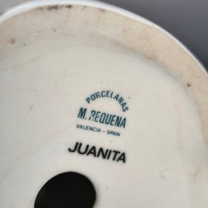 Figura de Porcelana Española "Juanita" de M. Requena - imagen 7