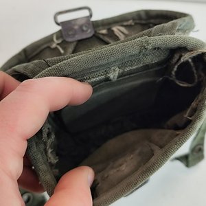 Porta Cartuchos Militar Americano de Lona Verde - imagen 3
