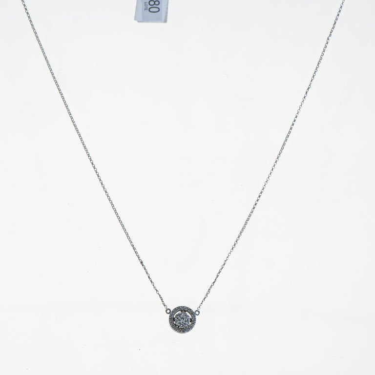 Cadena con colgante oro 18k y brillantes - imagen 2