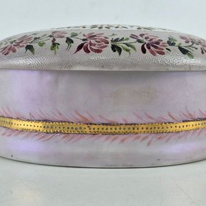 Joyero Ovalado de Porcelana Pintado a Mano Guibernau - imagen 3