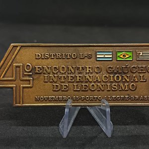 Lote anterior: Medalla "4º Encontro Gaúcho de Leonismo" Distrito L-S Noviembre '85 Porto Alegre Brasil