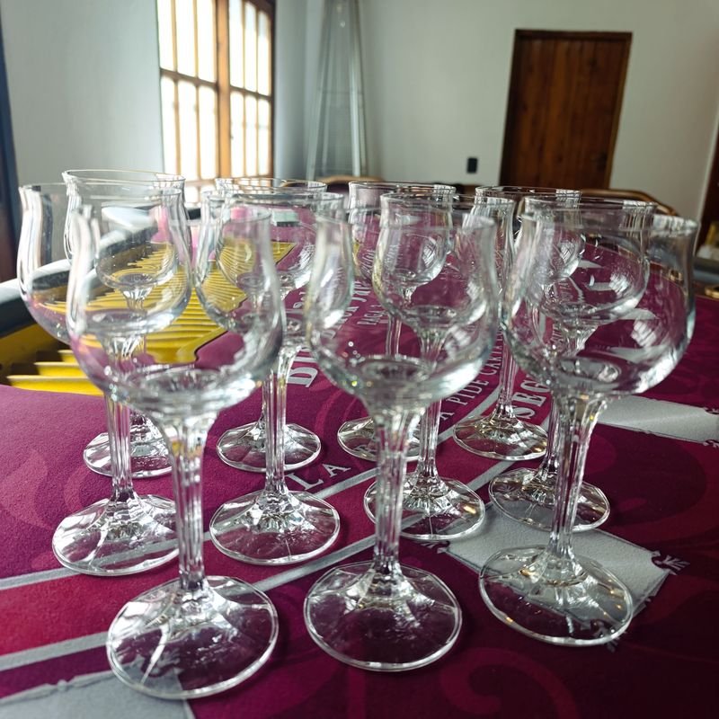 Copas de Cristal de Bohemia Modelo Diana para Vino - Altura 16.5 cm
