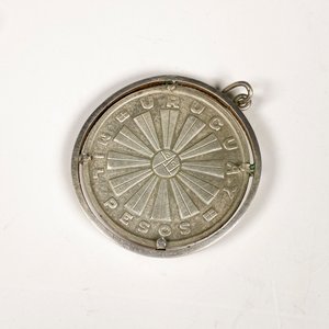 Moneda de Plata FAO Engarzada con Colgante - imagen 3