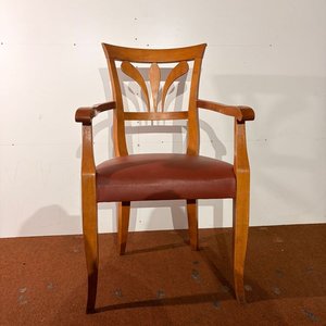 Lote anterior: Par de Sillas de Comedor con Apoyabrazos en Madera Maciza y Asiento Tapizado
