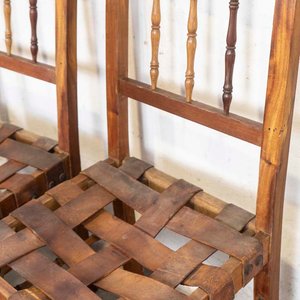 Juego de 7 Sillas de Madera y Suela Estilo Rústico - imagen 3
