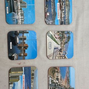Juego de Posavasos y Ceniceros de Metal con Estampas de Fuengirola - imagen 26