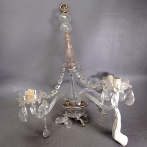 Araña de Cristal Tallada con Caireles y Detalles Labrados - imagen 6