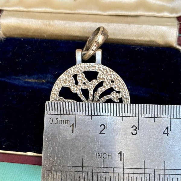 Dije de plata con diseño del árbol de la vida - imagen 3