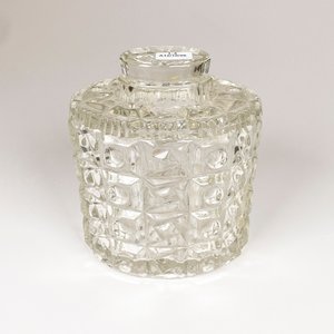 Bombonera de Vidrio, Canastita de Cristal y Florero de Loza Inglesa - imagen 3