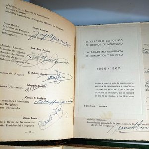 Publicaciones de la Academia Uruguaya de Numismática y Bibliofilia: Muestra Numismática 1960 y Cultura Italiana 1963 - imagen 15