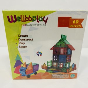 Juego de Bloques Magnéticos 3D Wellooplay - 60 Piezas - imagen 3