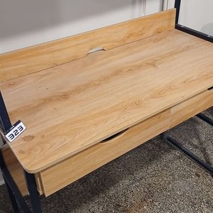 Escritorio Metálico con Estantes de Madera y Cajones - imagen 6