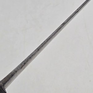 Antiguo Cuchillo de Caza con Hoja Al Filo y Mango de Madera - imagen 6