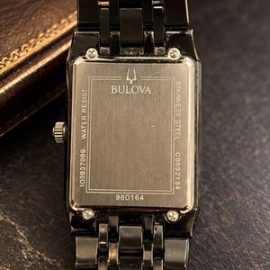 Reloj Bulova 98D164 Rectangular Negro Acero Inoxidable con Cristales - imagen 4