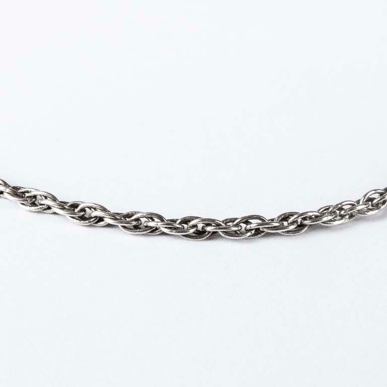 Cadena de plata larga con enlaces - imagen 2