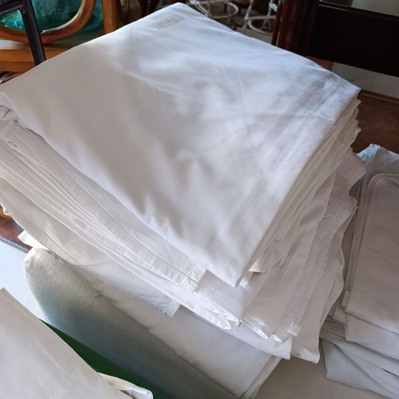 Sábanas Blancas de Algodón para Hogar - imagen 2