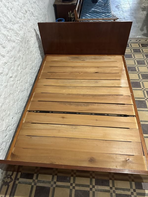 Cama Dos Plazas Estilo Americano - Muebles Antiguos - imagen 1