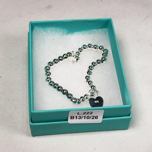 Pulsera de Dama con Dijes de Corazón y Candado en Estuche - imagen 1