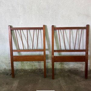 Dos Respaldos de Cama de Una Plaza Estilo Rústico Madera - imagen 3