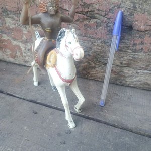 Figura Antigua de Indio a Caballo - imagen 3
