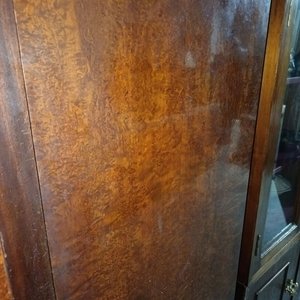 Ropero Antiguo de Madera con Espejo Biselado y Cajones - imagen 9