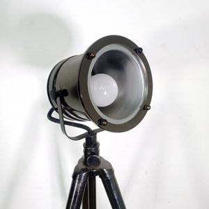 Lámpara de Pie Metálica Estilo Foco de Estudio con Trípode - imagen 3