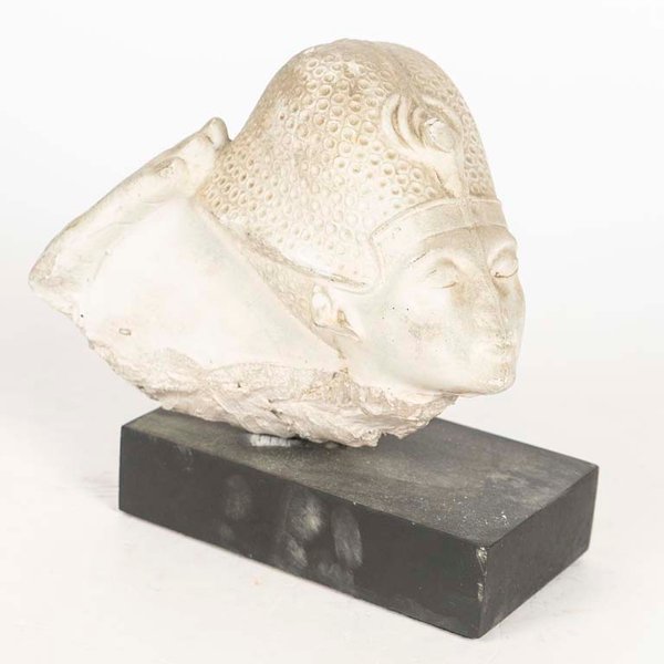 Escultura Egipcia Réplica Cabeza Tutankamón - imagen 1