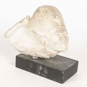 Lote siguiente: Escultura Egipcia Réplica Cabeza Tutankamón