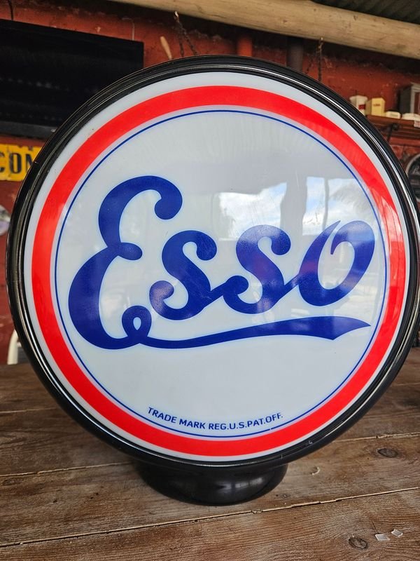 Cartel Luminoso Doble Faz Esso Vintage