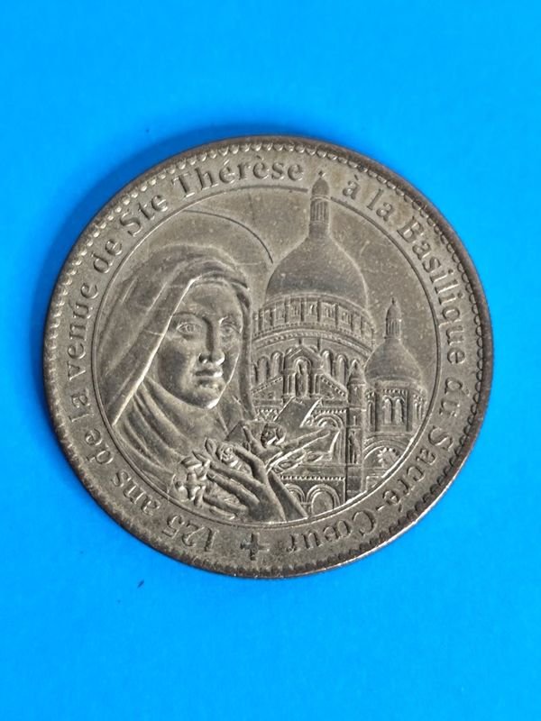 Medalla Conmemorativa 125 Años Llegada Virgen Santa Teresita a París