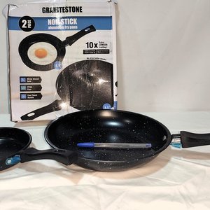 Juego de 2 Sartenes Granitestone Antiadherentes en Aluminio Repujado - imagen 2