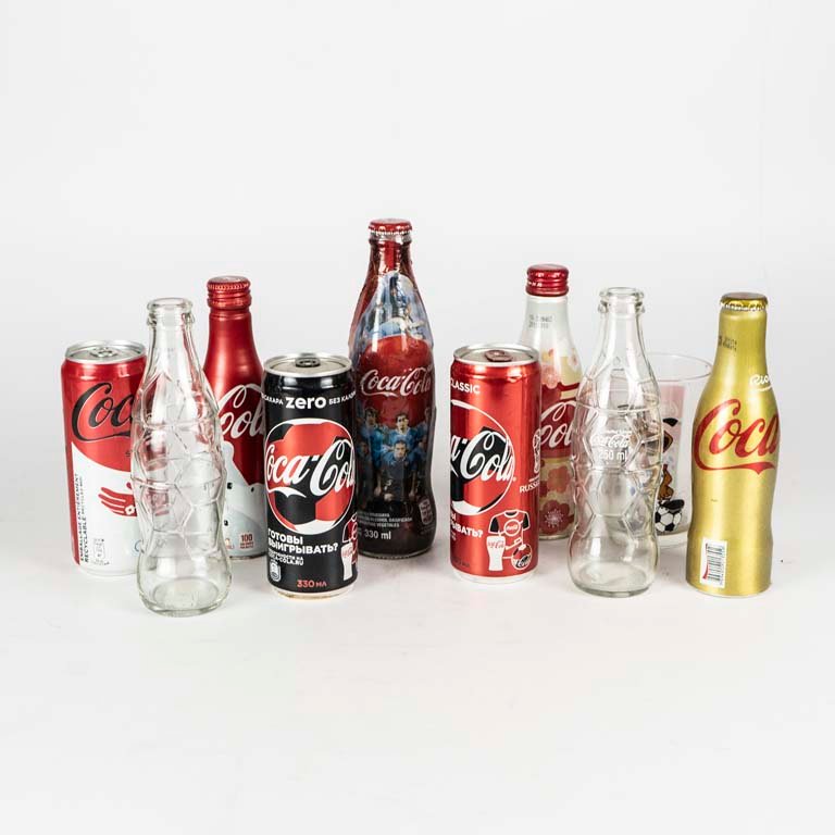 Colección de recuerdos de Coca Cola