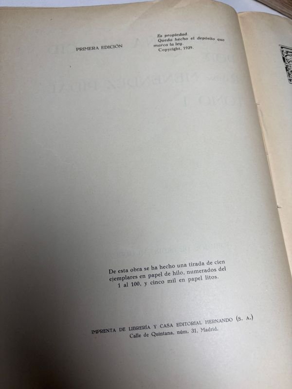 Rara Primera Edición de La España del Cid en 2 Tomos por Ramón Menéndez Pidal 1929 - imagen 3